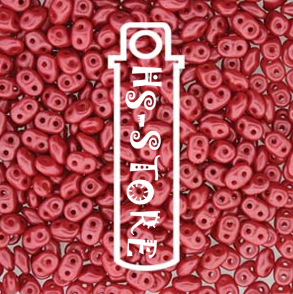 MINIDUO 2X4MM PASTEL DARK CORAL -APPX 8GM/TB