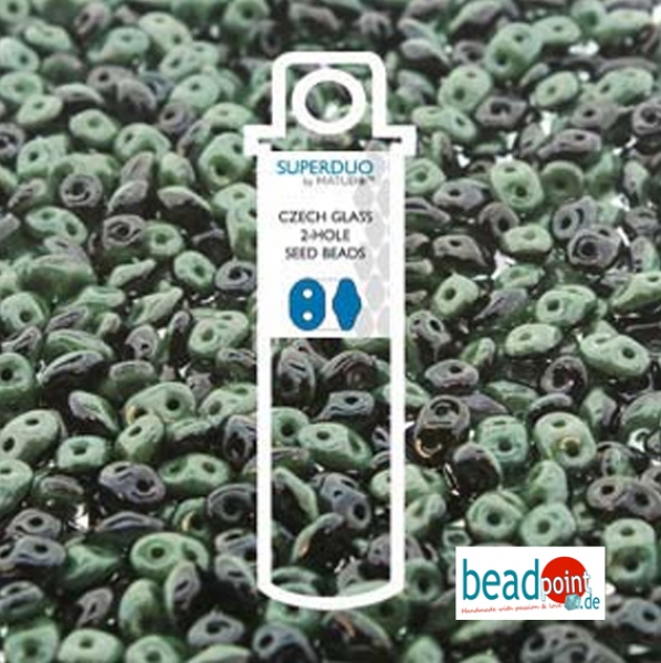 SUPERDUO 2.5X5M DUETS BLK /WHT GREEN LST-APRX 22.5GM/TB
