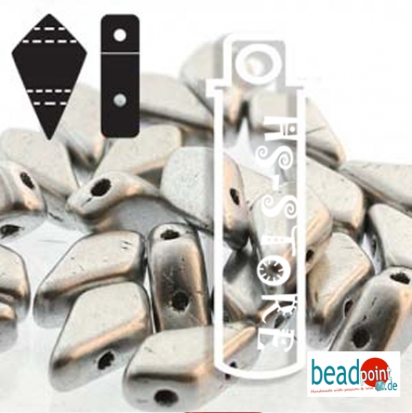 9X5MM 2HL KITE BEAD BRONZE ALUMINUM 24GM/TB