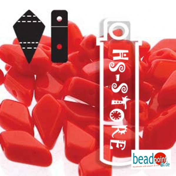 9X5MM 2HL KITE BEAD RED	24GM/TB