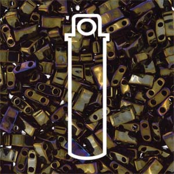 Tila 1/2 Cut 5mm brown iris 7,8 gr.