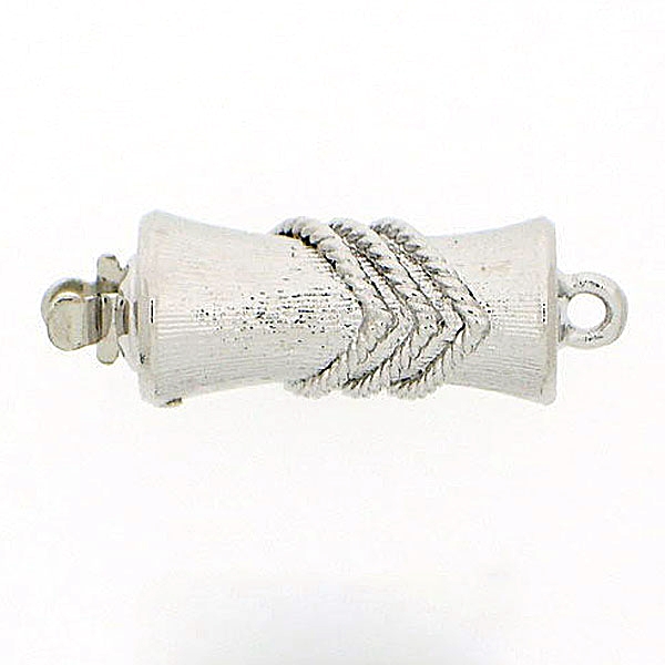 Schließe ca. 18 x 8 mm Auflage aus echtem Rhodium