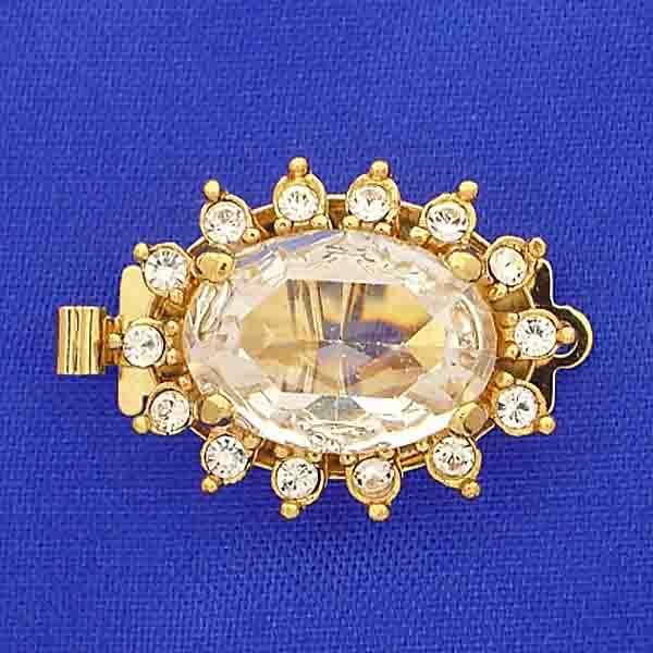 Schließe ca. 21 x 16 mm 23 Karat Goldauflage