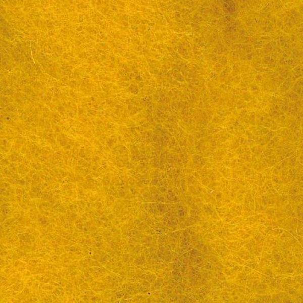 Wolle zum Filzen dunkelgelb 50 g Schafwolle