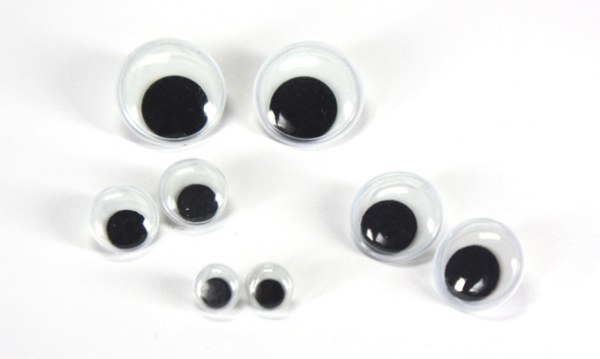 Wackelaugen rund 24mm einzeln