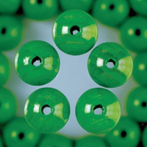 Holzperlen  14 mm  apfel 18 Stk. Bohr ø 3,0 mm