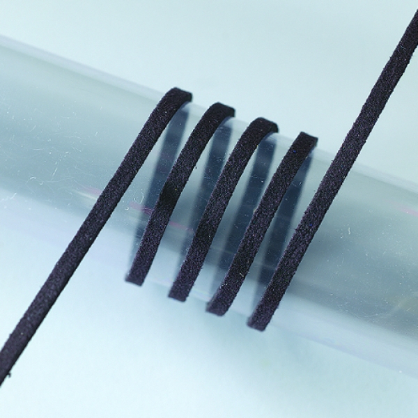 Alcantaraband 3 mm schwarz