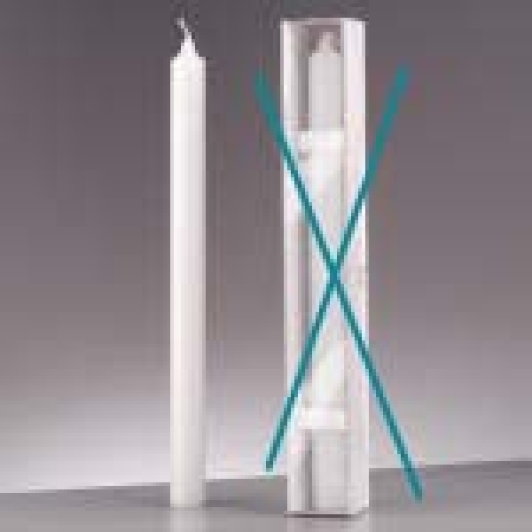 Anlass - Kerze ø 40 x H 400 mm weiß