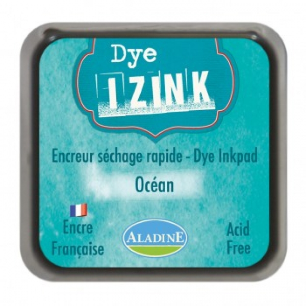 IZINK DYE Stempelkissen  océan 5,1 x 5,1 x 2,2 cm
