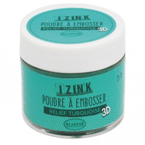 IZINK Embossingpuder  turquoise  25 ml
