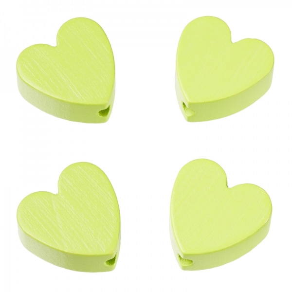 Schnulli-Herz 20 x 20 x 8 mm, DL 3 mm, lemon,