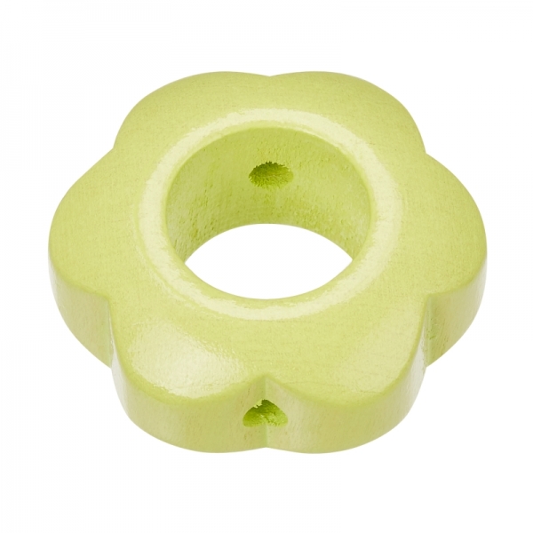 Schnulli-Blumenperle 29/12 mm, lemon, Btl. à 2 St.