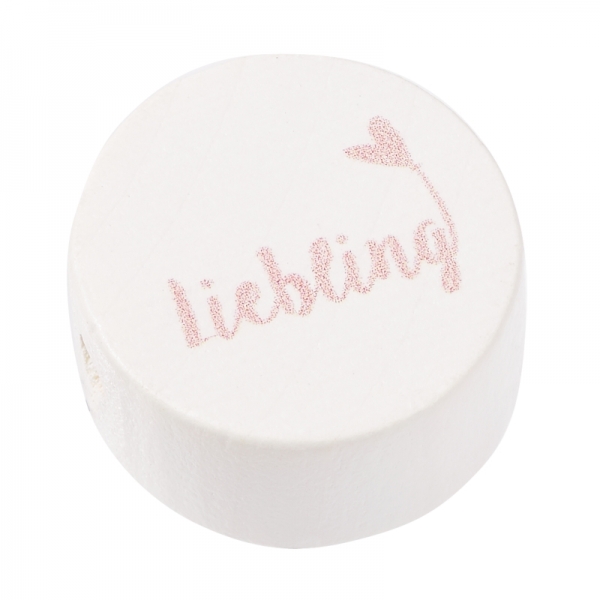 Schnulli-Scheibe Liebling 20 x 10 mm, rosé, Btl. à 2 St.