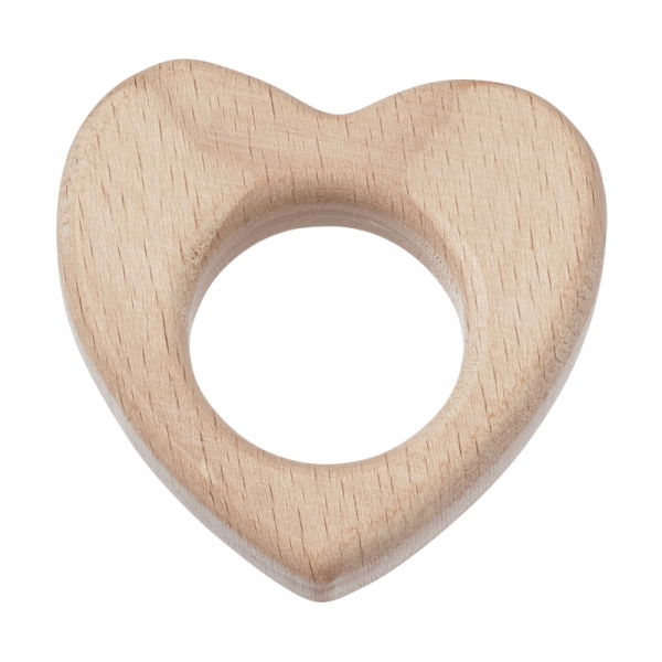Schnulli-Holzteil Herz 50 mm