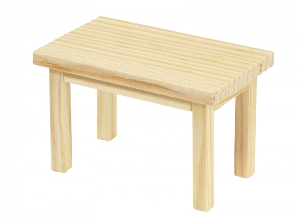 Holztisch rechteckig, 8 x 5 x 5 cm