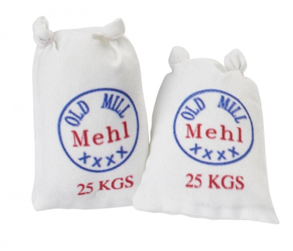 Mehlsack, ca. 4,5 cm Btl. à 2 St.