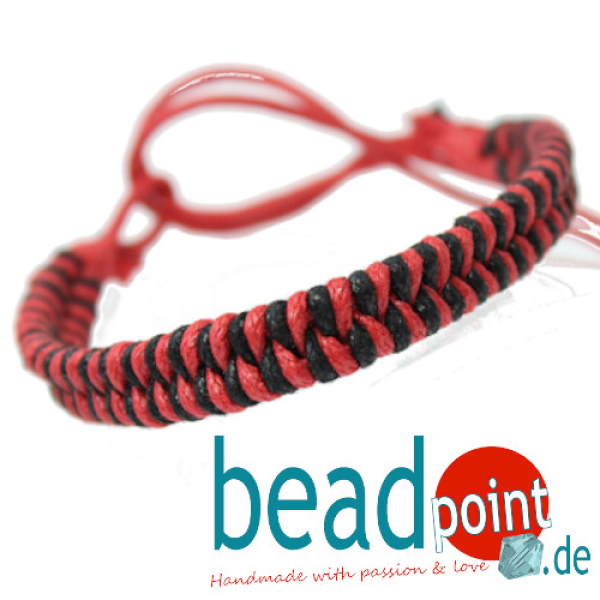 Freundschaftbänder schwarz/rot
