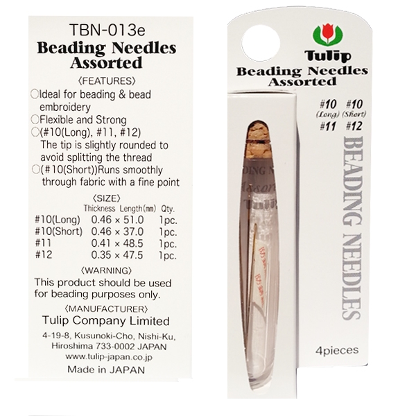 Tulip Beading Needle Sortiment #10 long, #10short, #11,#12