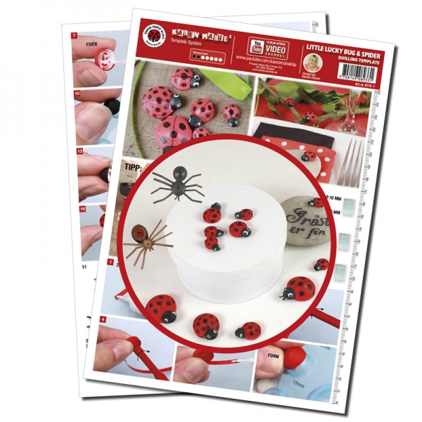 Little Lucky Bug & spider Template