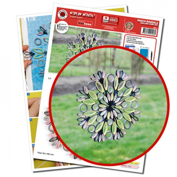März Mandala Template A4
