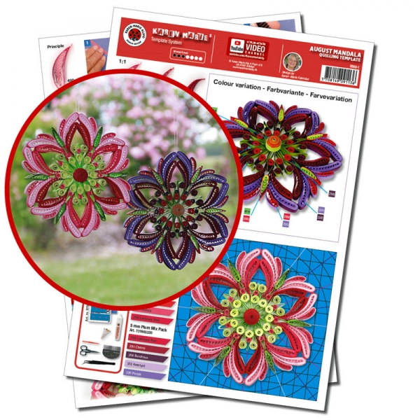 August Mandala Template A4