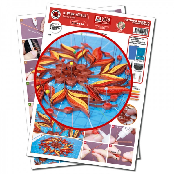 September Mandala Template A4