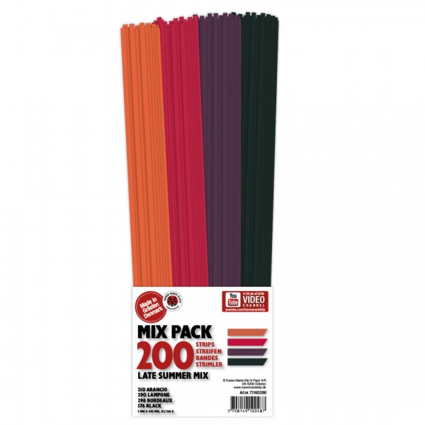 Mix Str. 3 x  450 mm Late Summer Mix  200 St. Paper St./Pcs