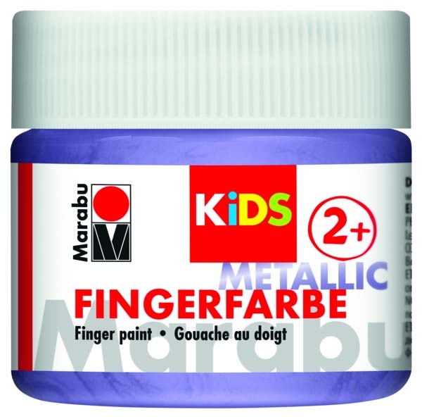 Marabu KiDS FINGERFARBE, Metallic-Violett 750, 100 ml