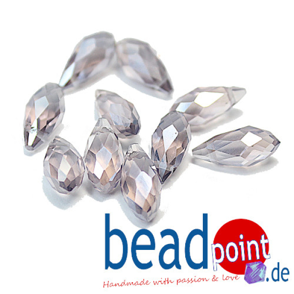 Drop 6x12mm  RC Violet 03 10 pcs