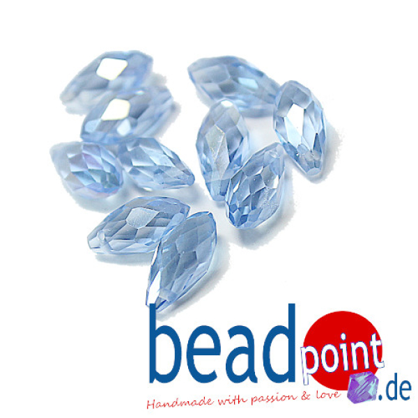 Drop 6x12mm lt. Sapphire AB 10 pcs