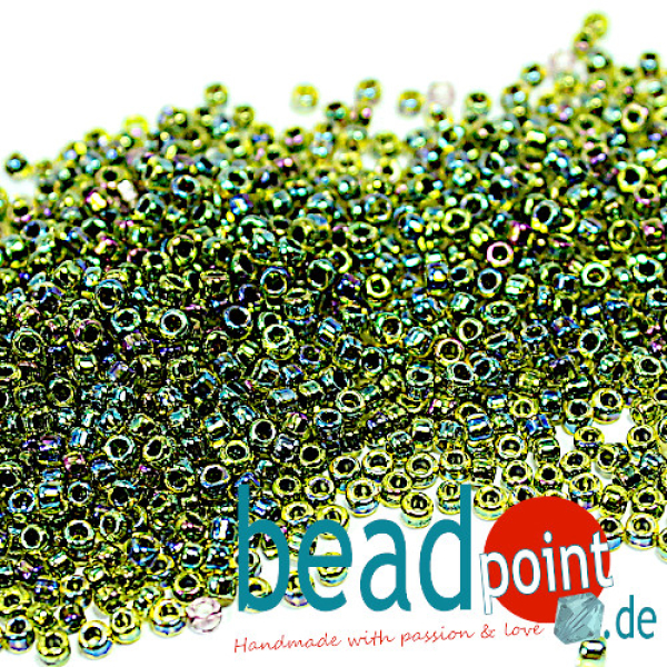 Matsuno Seedbeads 15/0 Two Tone Inside Colour Rainbow #5R/1