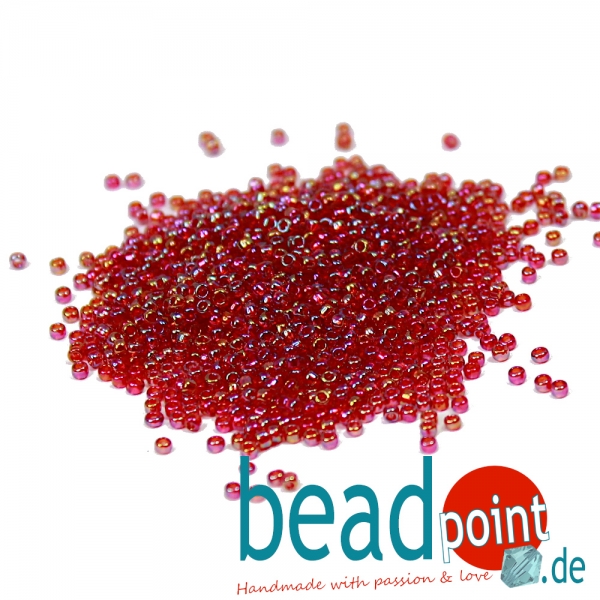 Matsuno Seedbeads 15/0 Transparent Rainbow #8R 100gr.