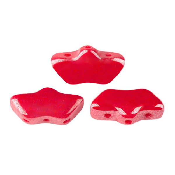 DELOS® PAR PUCA® OPAQUE CORAL RED LUSTER 30pcs