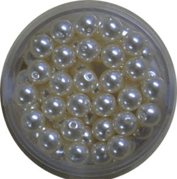 Wachs-Glasperle 6 mm altrosa 55 St.