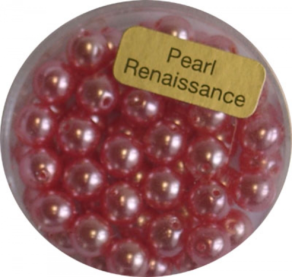 Wachs-Glasperle 6 mm rosa 55 St.