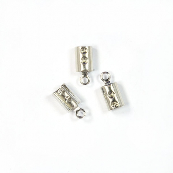 Endkappe 3 mm platin einzeln