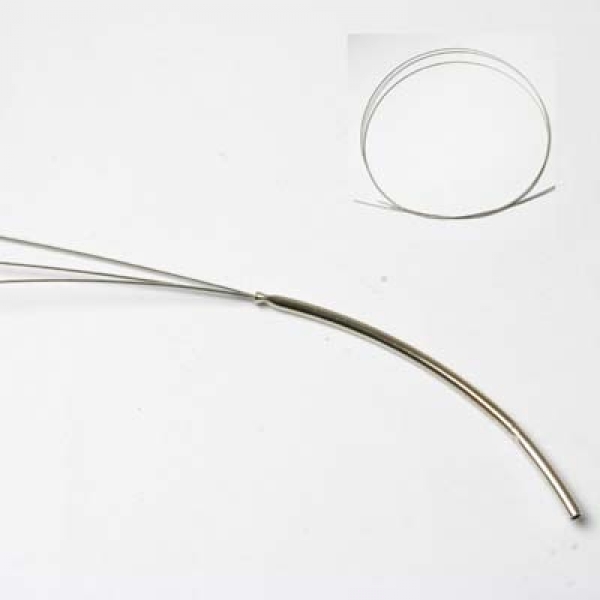 Edelstahl-Collier 3rhg platinfb. 1 Stück