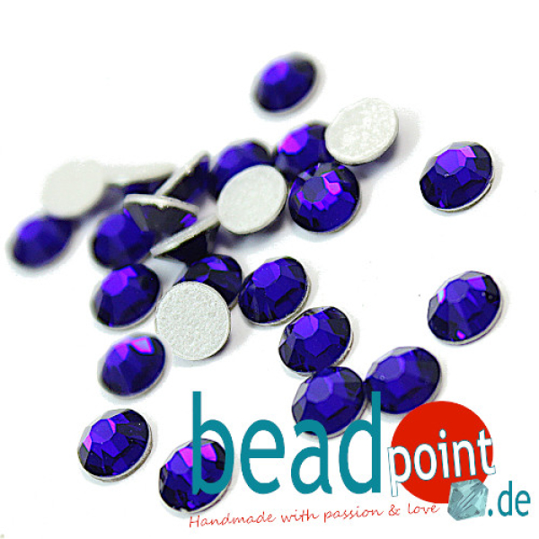 Hotfix Rose Maxima 438 SS16 4mm cobald blue HF 25 Stück