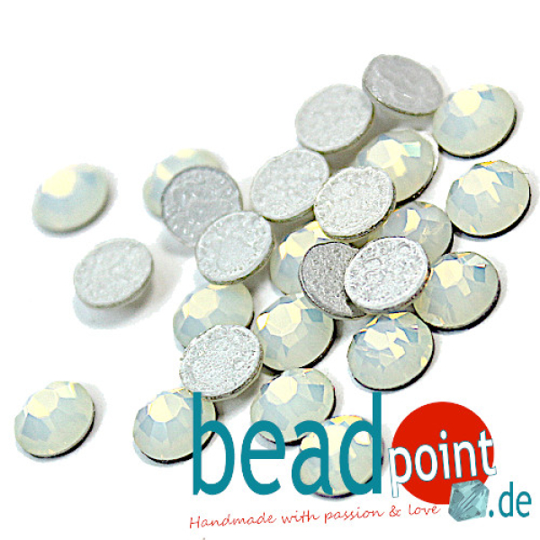 Hotfix Rose Maxima 438 SS20 4,7mm white opal HF 25 Stück