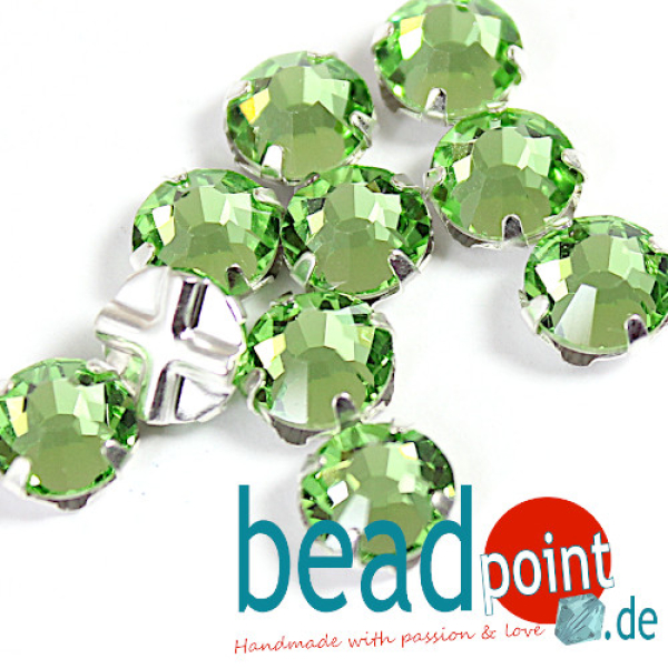 MXM Chaton Rose/Montees SS30 Peridot /SL 10 Stück