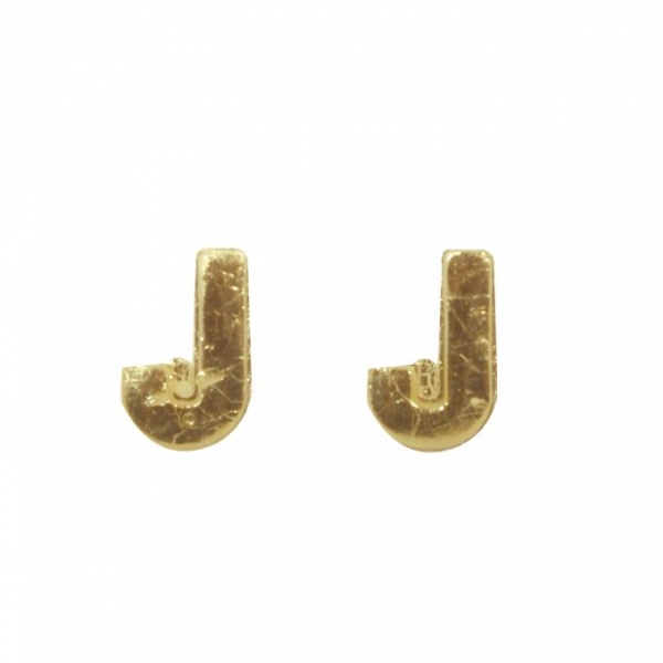 Wachsbuchstaben, 9 mm, J, gold, SB-Btl. 2 Stück