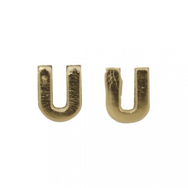 Wachsbuchstaben, 9 mm, U, SB-Btl. 2 Stück