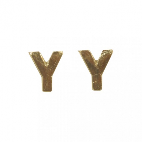 Wachsbuchstaben, 9 mm, Y, gold, SB-Btl. 2 Stück