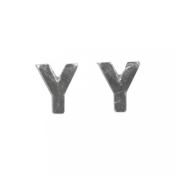 Wachsbuchstaben, 9 mm, Y, silber, SB-Btl. 2 Stück