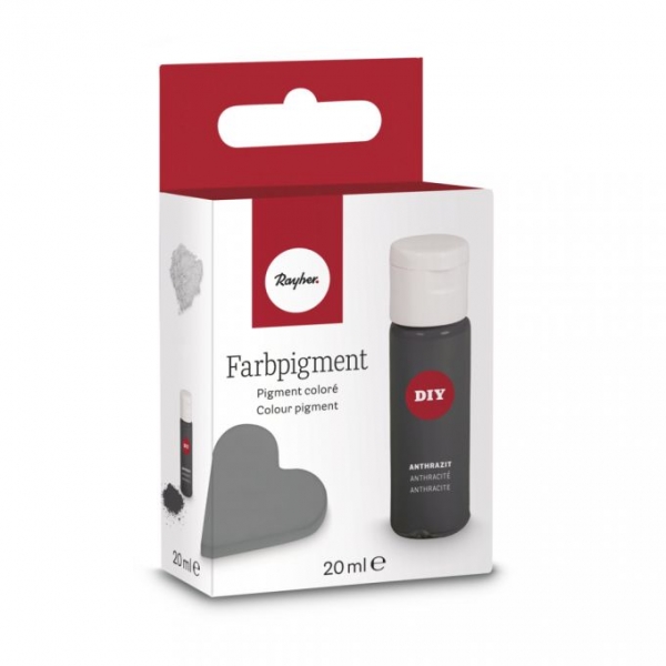 Farbpigment, anthrazit, PET Flasche, SB-Box 20ml