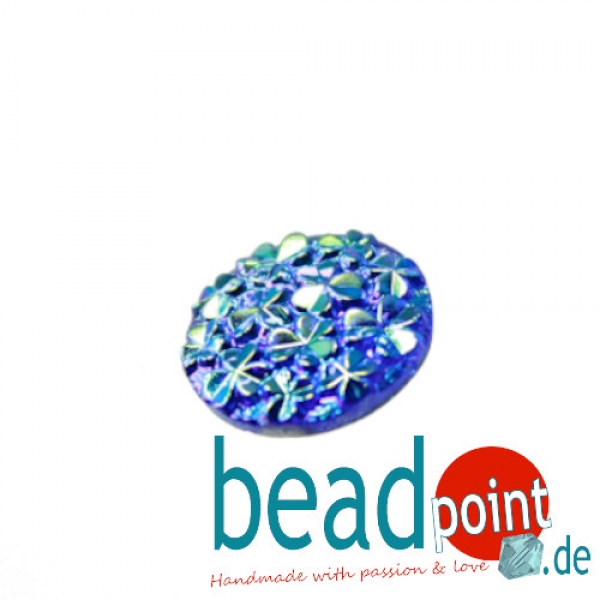 Kleeblätter Cabochon sapphire AB CAL 18mm