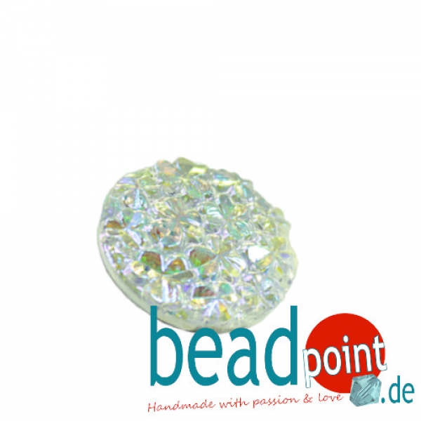 Kleeblätter Cabochon crystal AB CAL 22,5mm