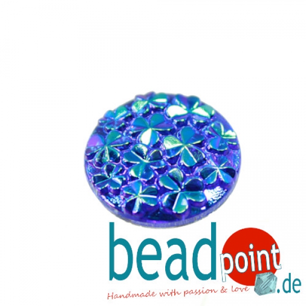 Kleeblätter Cabochon sapphire AB CAL 22,5mm