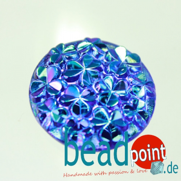 Kleeblätter Cabochon sapphire AB CAL 27mm