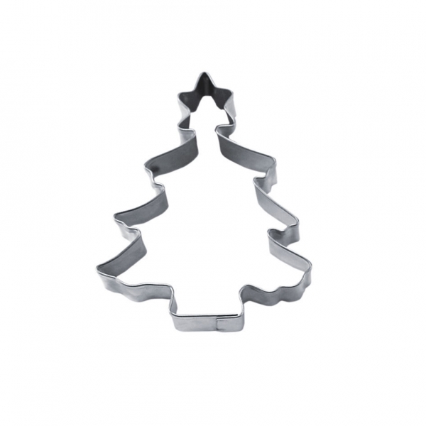 Tanne mit Stern 9,5 cm Fir with star 9.5 cm st. steel